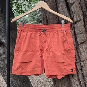 REI Co-Op Mens‎ Medium Orange Cargo Hiking Shorts